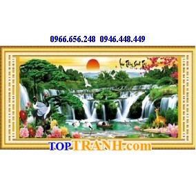 Tranh thêu lưu thủy sinh tài